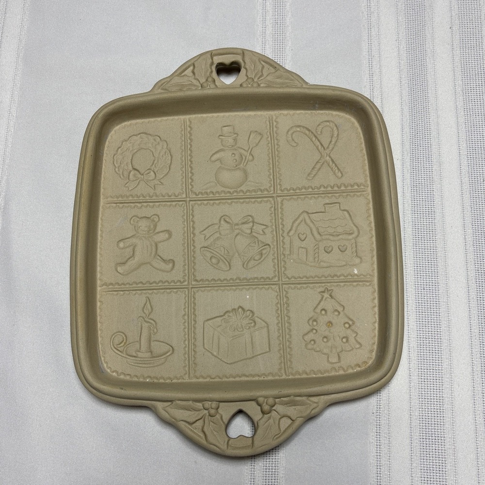 1992 Brown Bag Cookie Art Shortbread Molds Christmas 8x8 Hill Design